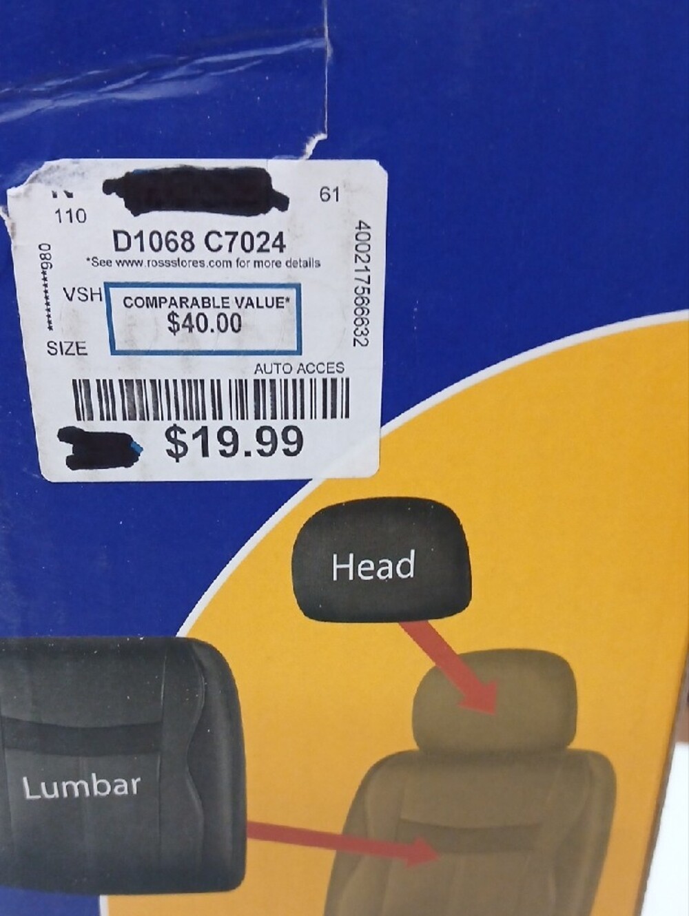 6-Piece Sport Leather Finish Auto Seat Cover Set - Black - Picture 6 of 10